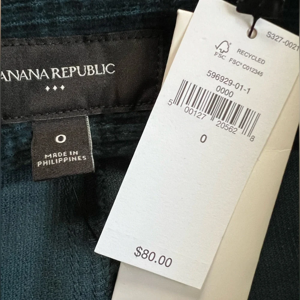 Banana Republic Teal Button-Front Midi Skirt - Picture 4 of 5